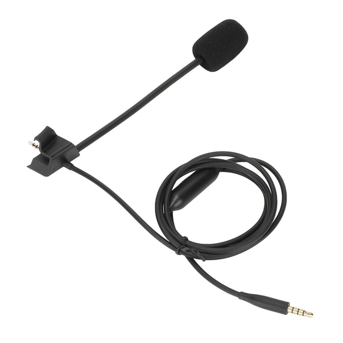 Câble Microphone Perche Professionnel Réduction de Bruit Interrupteur Muet Câble Micro Perche Casque pour QC45