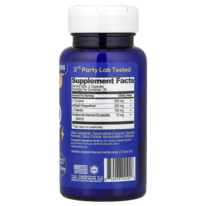 Natural Stacks, NeuroAlert™, 60 Vegan Capsules