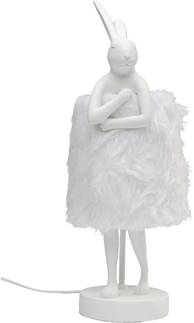 Tafellamp Animal konijn Fluff 50cm wit Kare Design