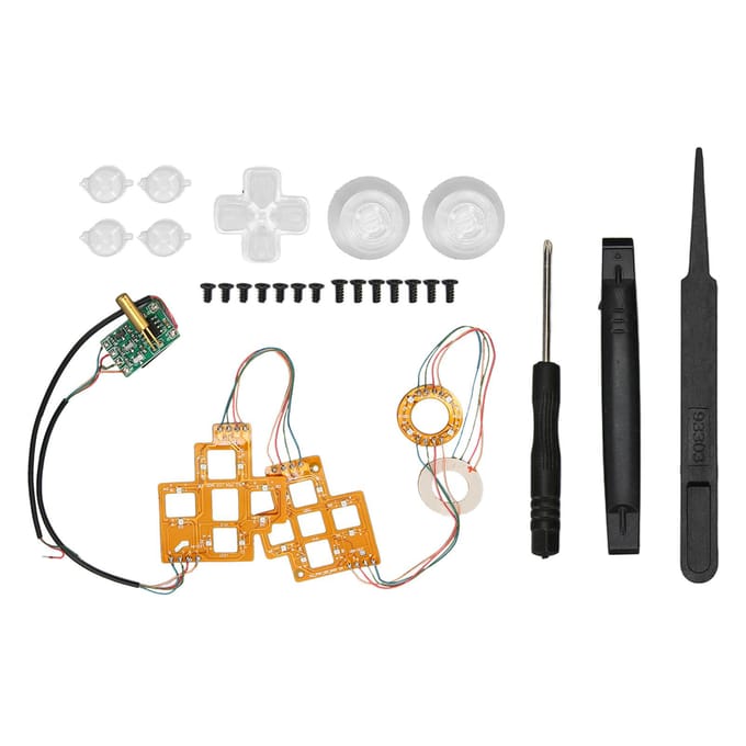 Gamepad Sfeerverlichting Kit Innovatieve Stijlvolle Decoratieve Controller DIY Achtergrond Sfeerverlichting voor PS4 Gamepad white