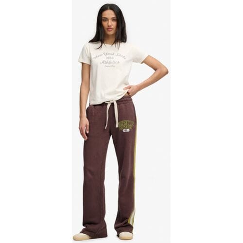 Superdry Cult Hockey Joggingbroek Brown Grootte: 42