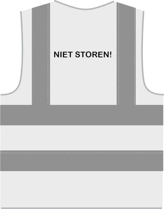 Niet storen hesje RWS wit