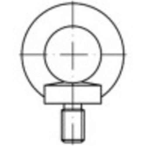 TOOLCRAFT 1061334 Ringbouten M10 DIN 580 RVS A2 1 stuk(s)