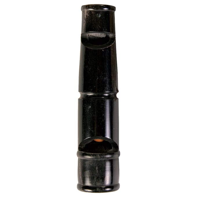 Trixie Dubbeltonige hondenfluit van buffelhoorn 9cm