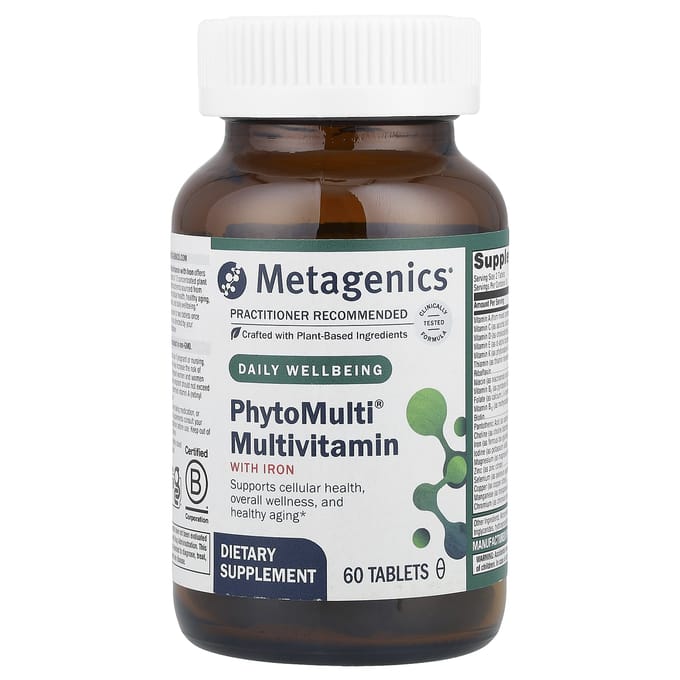 Metagenics, PhytoMulti, avec fer, 60 comprimés