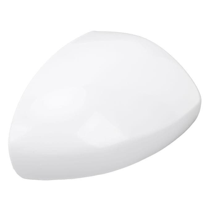Zijspiegelkap Cover Wit Stijlvolle Look UV-bescherming Krasbestendig Zijachteruitkijkvleugelspiegel white