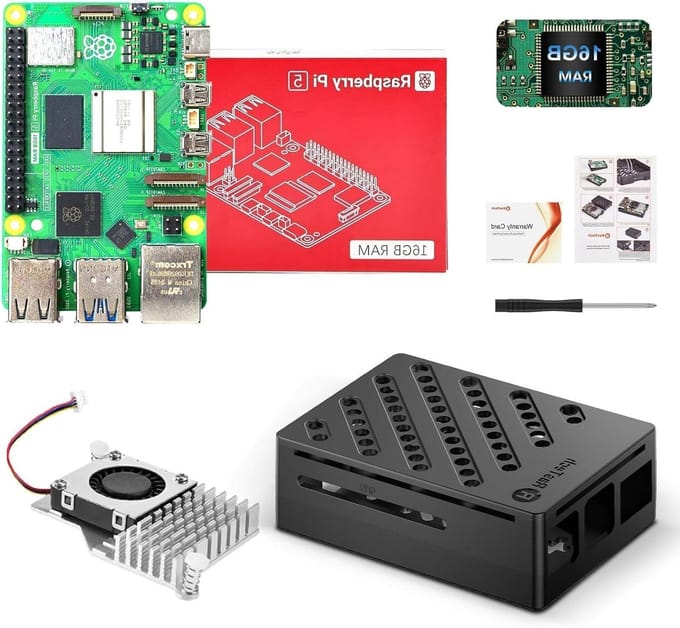 Mini PC Kit - Computer Set - Hobby Projecten - Krachtige 16GB Processor - 16GB RAM - Zwart