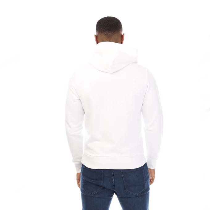 Heren Diesel S-Ginn 9-D Hoodie in Wit