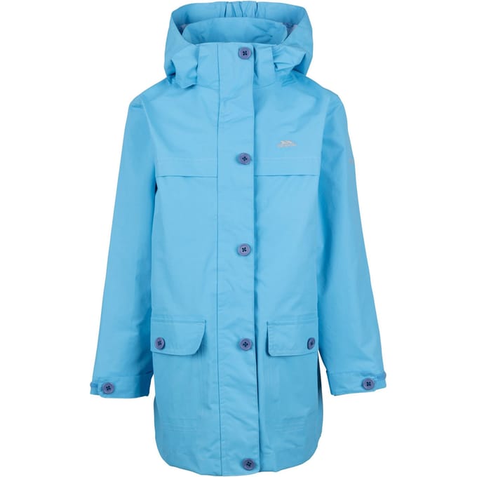 Trespass Meisjes Fairly TP50 Waterdichte Jas (Blauwe luchten)