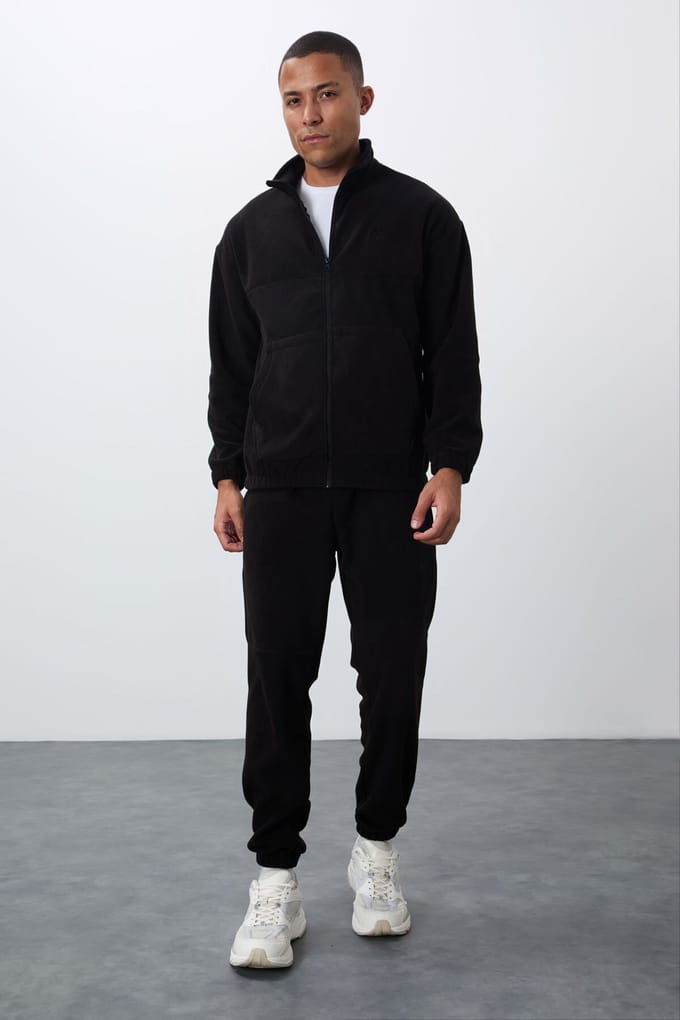 Heren Polyester Sweatshirt en Broek Set