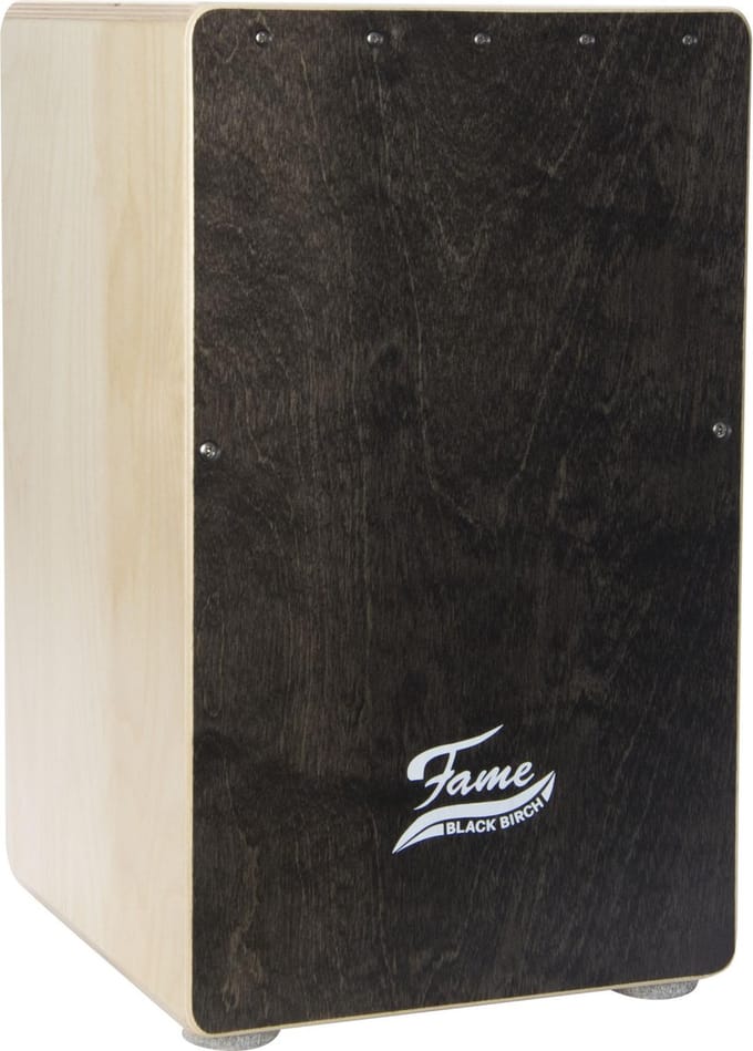 Fame Cajon "zwart Birch", berk - Cajon