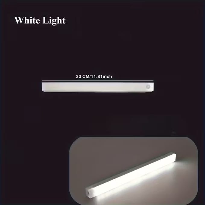 Set van 2 USB-oplaadbare LED lampen met bewegingssensor – Draadloze verlichting 30 cm