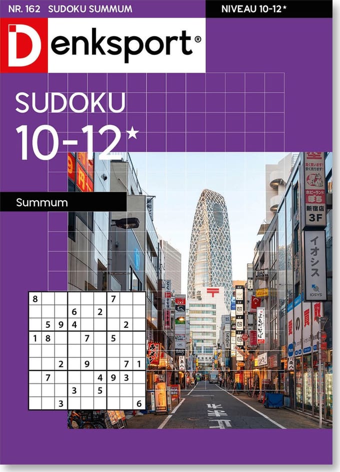 Denksport Puzzelboek Sudoku 10-12* summum, editie 162
