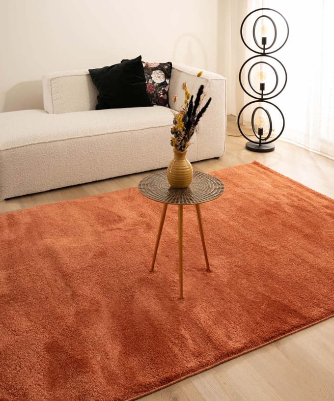 Velours vloerkleed - Flair terracotta 80x150