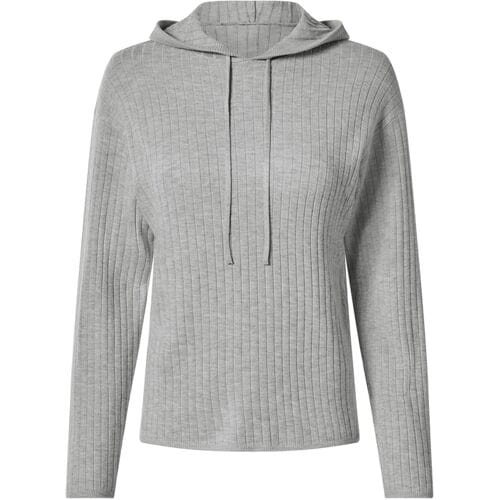 ESMARA Gebreide dames hoodie (Grijs, S (36/38))