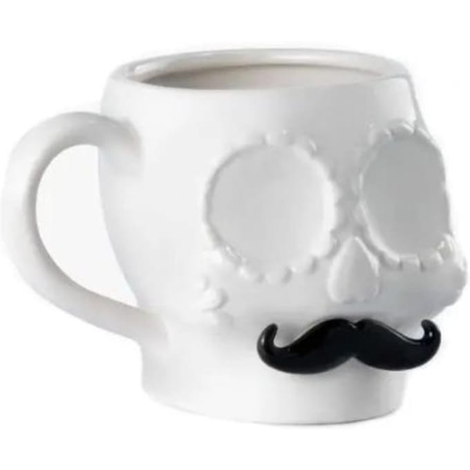 Mustard mok - sugar skull male