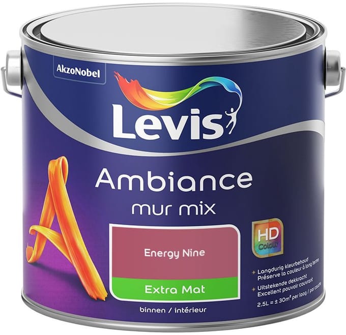 Levis - Ambiance Mur Extra Mat Mix - Energy Nine - Mengverf - 2,5 L