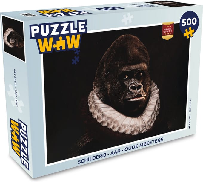 Puzzel Schilderij - Aap - Oude meesters - Legpuzzel - Puzzel 500 stukjes