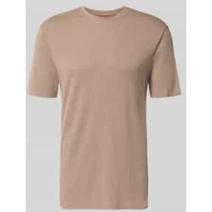 regular fit T-shirt van mix van lyocell en linnen model 'DULEROSTEE'
