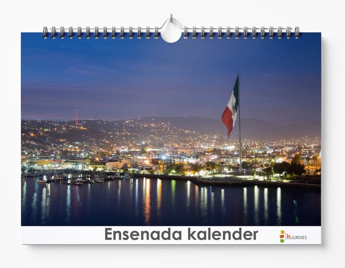 Ensenada kalender 35 x 24 cm | Verjaardagskalender Ensenada | Verjaardagskalender Volwassenen