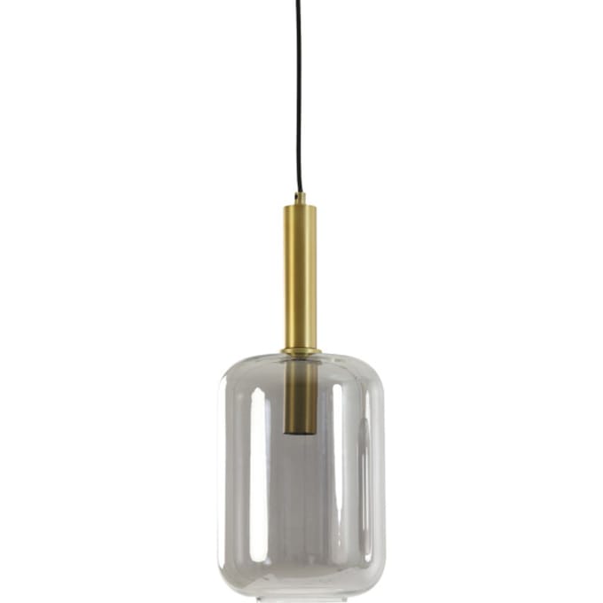 Light & Living Lekar Hanglamp - Antiek Brons/Glas - Ø22x32 cm