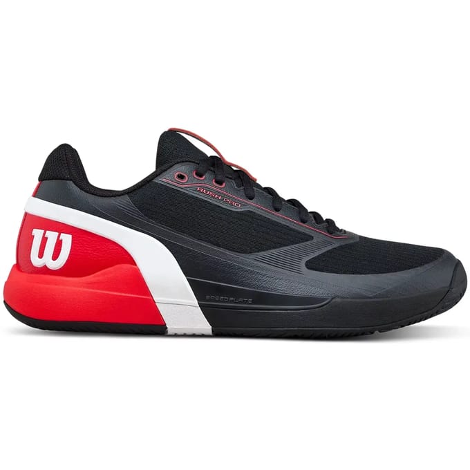 Wilson Rush Pro 5 Allcourt schoen Heren-zwart, neonrood