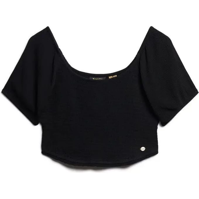 Superdry - Geweven top met smokwerk - Dames - Tops