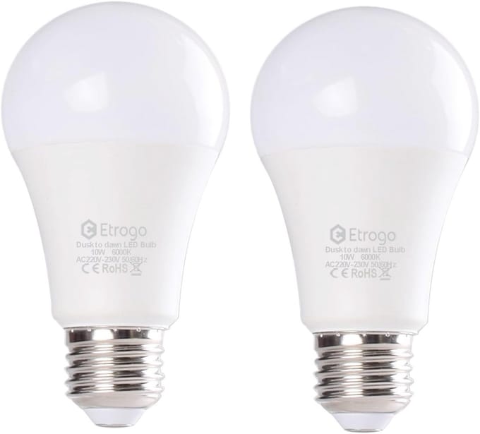 LED Gloeilamp met Twilight Sensor - 10W E27 - Energiebesparend tot 100W