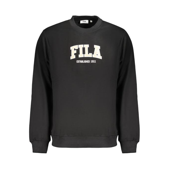 Fila Zwarte Katoenen Heren Sweatshirt