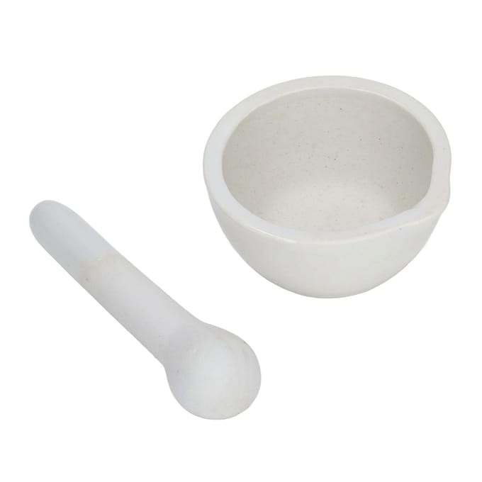 10 Sets 60mL Mortier en Stamper Kit Kleine Keramische Maalkommen Laboratoriumbenodigdheden gray