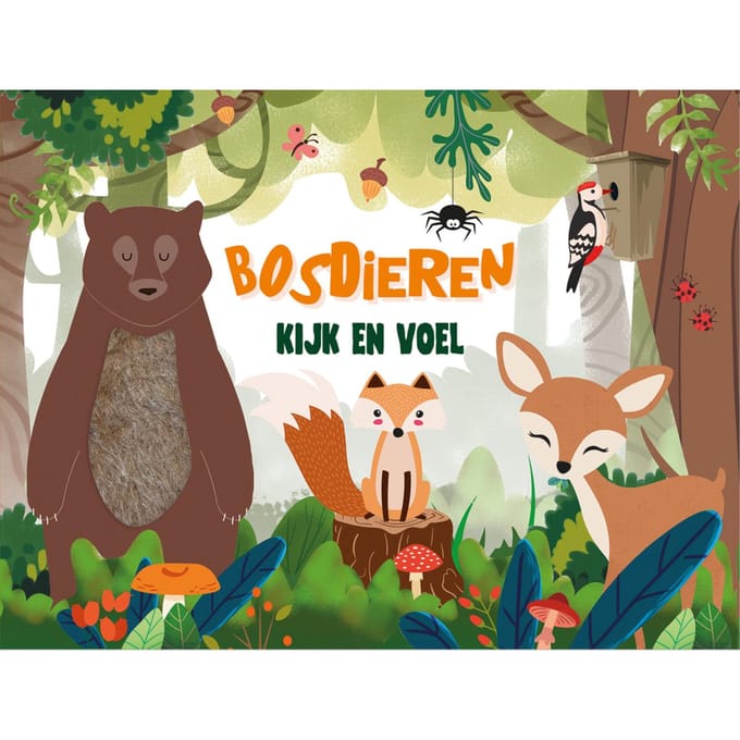 Boeken Bosdieren kijk en voel Multi unisex