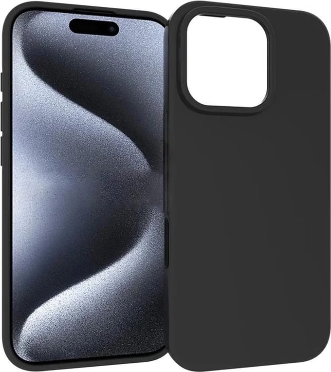Silicone Hoesje Geschikt voor: iPhone 16 Pro Max - Soft Silicone - Zwart - ZT Accessoires