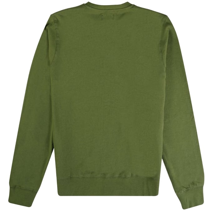 Aquascutum Active Big Logo Crew Neck Army Green Sweatshirt