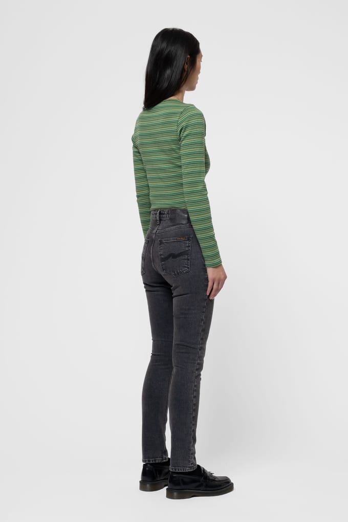 Nudie Jeans Mellow Mae Lava Grey Größe: W33L30 | Skinny Pants Outlet | Damen | Grau