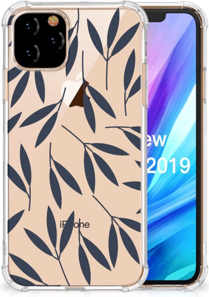 Apple iPhone 11 Pro Case Leaves Blue