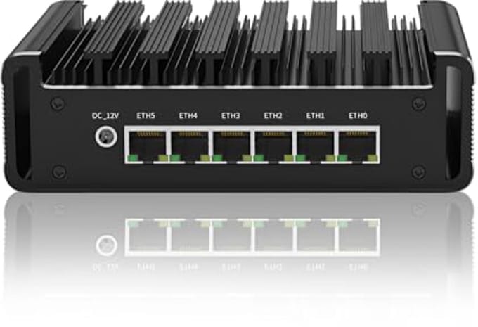 Mini-PC zonder Ventilator met 6x i226 - V 2.5G en Diverse Connectiviteitsopties