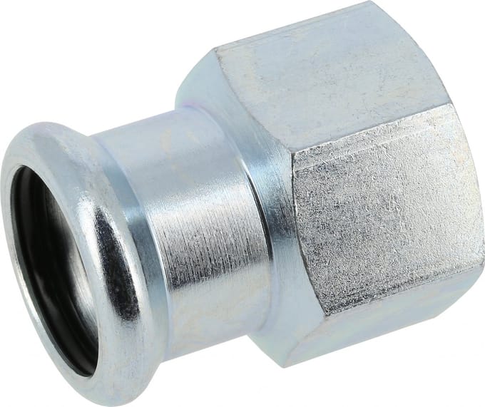 Bonfix C-staal M 54mm x 2inch persfitting schroefbus binnendraad FxRp (staalverzinkt cv)