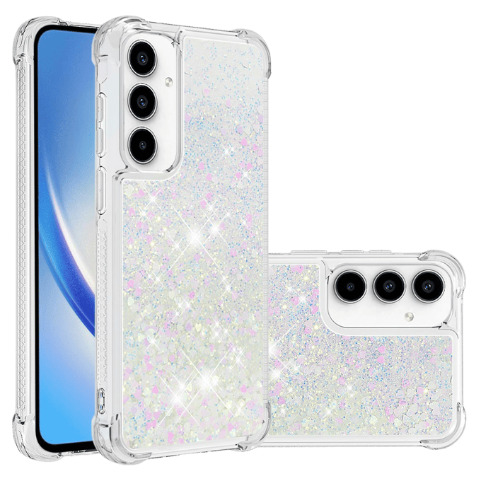 CaseBody Samsung Galaxy A37 Glitz Beschermhoesje Transparant