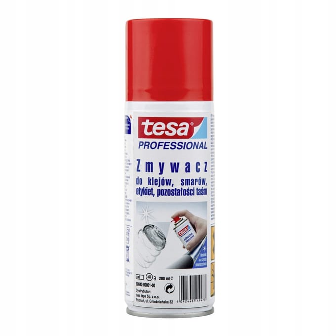 tesa® - Reinigingsspray - Effectief - Gemakkelijk in gebruik - Siliconevrij - 200ml -