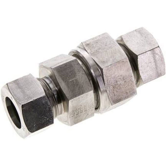 22L (M30x2) RVS Terugslagklep Snijring 1-160 bar ISO 8434-1