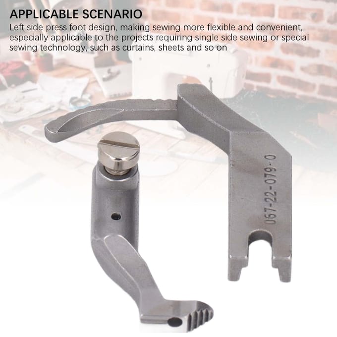 Enkele Linker Teen Voet Set Persvoet voor Durkopp Adler 267 269 Naaimachine Onderdelen Accessoires gray