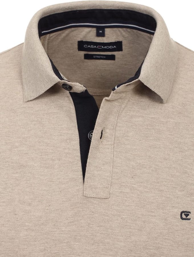 Casa Moda Polo Shirt Comfort Fit Effen Stretch 004470-668 - M