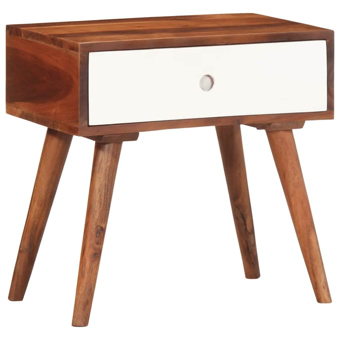 vidaXL - Bijzettafel - 45x30x45 - cm - massief - acaciahout