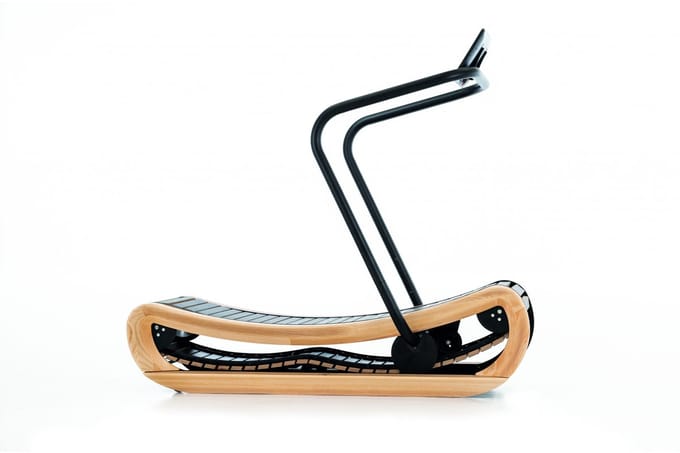NOHRD Sprintbok loopband Beuken Vintage– gebogen design – zelfaangedreven