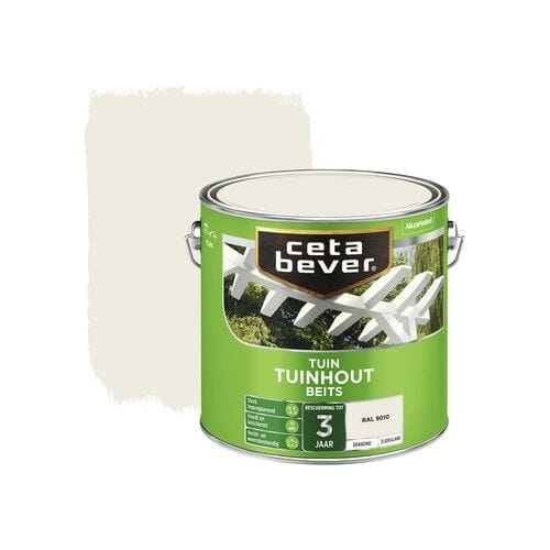 Cetabever - Tuinbeits Tuinhout Dekkend - Ral 9010 - 750 Ml