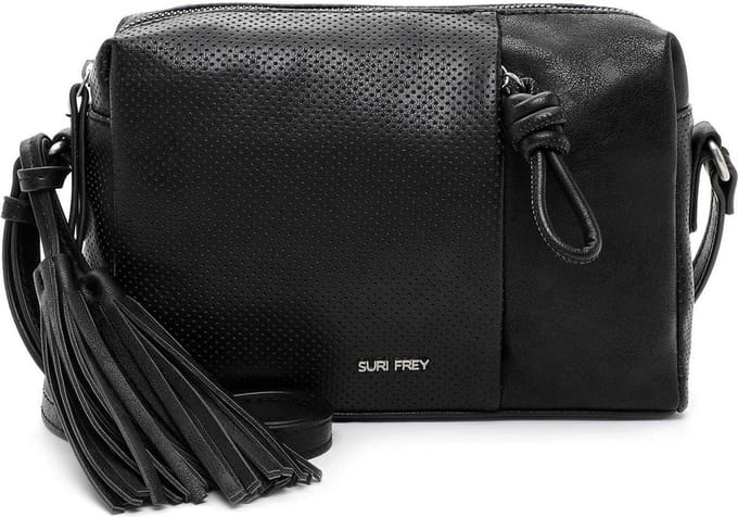 SURI FREY Schoudertas Nicky Handbag With Zipper Black Zwart