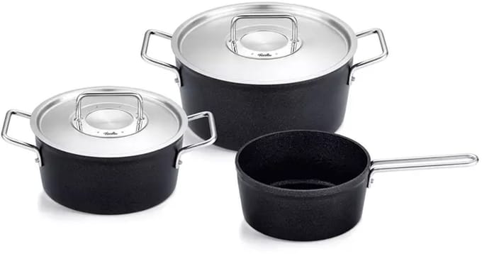 Fissler Adamant® - Pannenset met RVS Deksel – 3-delig - 18,20,24 cm