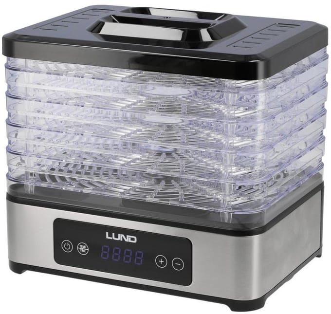 LUND 400W 5 Drooglades Voedseldroger / Droogoven / Dehydrator