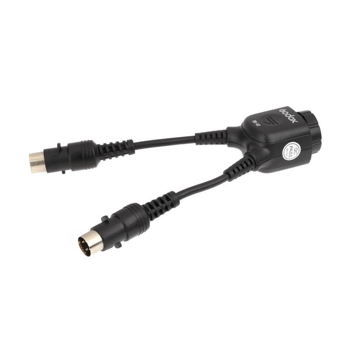 Godox DB-02 Kabel Y-adapter 2 naar 1 voor PROPAC Power Pack PB960 Flash AD360 AD180 gray