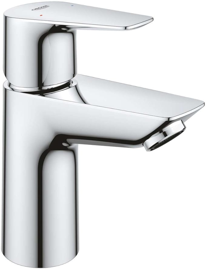 Grohe BauEdge - Wastafelkraan met push open waste, chroom 23895001